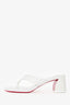 Christian Louboutin Black Thong Heeled Sandals Size 36.5