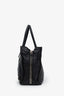 Balenciaga Black Leather Papier Zip Around Tote Bag