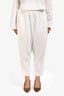 Sibel Saral White Linen Pants Size L