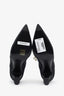 Pre-loved Chanel™ 2018 Black Detachable Jeweled Bow Broach Booties Size 41.5C