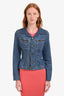 D&G Vintage Light Blue Denim Buttoned Jacket Size XS