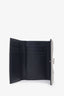 Christian Dior 2016 Silver Metallic Grained Leather Small Diorama Wallet