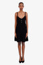 Gucci Black GG Waffle-knit Sleeveless Mini Dress Size M