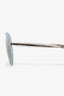Prada Light Blue/Silver Round Sunglasses