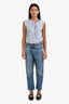 R13 Blue Wash Crossover Jeans Size 24