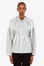 Moncler Grey/White Nylon Drawstring Windbreaker Size 0