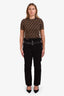 RTA Black Corduroy Belted Pants Size S