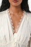 Self-Portrait Cream Pointelle Lace Mini Dress Size 4