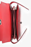 Hermès Red/Burgundy Epsom Tricolour Leather Kelly Wallet
