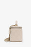 Pre-loved Chanel™ 2021+ Beige Lambskin CC Vanity Top Handle