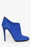 Jimmy Choo Blue Suede Ankle Booties Size 38.5