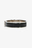Hermès Palladium Plated/Black Clic H Bracelet