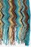 Missoni Green/Brown Chevron Silk Scarf