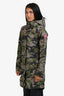Canada Goose Green Nylon Camouflage Midi Rain Jacket Size XS