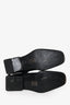 Alexander Wang Black Leather Square Toe Ankle Boots Size 38.5