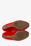 Prada Red Suede Bow Wedge Size 41