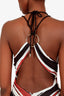 Ba&sh White/Red Striped 'Joas' Midi Dress Size 2