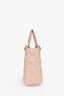 Christian Dior 2022 Pink Cannage Lambskin Small Lady Dior 'My ABCDior' Top Handle