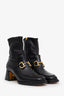 Gucci Black Leather 1955 Horsebit Ankle Boots Size 40