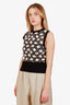 Marni Black Floral Sleeveless Sweater Size 42