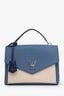 Louis Vuitton 2018 Blue/Cream Taurillon Leather My Lockme Top Handle with Strap