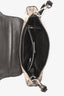 Prada 2004 Black/Beige Crocodile Python Crystal Embellished Shoulder Bag