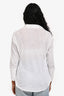 James Perse White Cotton Three-Quarter Sleeve Top Size 3