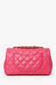 Pre-loved Chanel™ 2015-16 Pink Quilted Lambskin Mini Mademoiselle Chic Flap