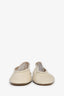 Le Monde Beryl Beige Leather Regency Flats Size 38