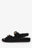 Pre-loved Chanel™ Black Pearl Detail Dad Sandals Size 38.5C