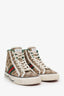 Gucci Brown GG Monogram 'Tennis 1977' High Top Sneakers Size 36