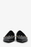 Valentino Black Leather Rockstud Pointed Flats Size 36