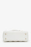 Christian Dior 2021 White Cannage Lambskin Small Lady Dior with Strap