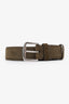 Loro Piana Green Suede Belt Size 100/40 Men's