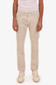 Loro Piana Beige Cotton Straight Leg Pants Size 33 Mens