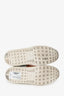 Valentino White/Rose Gold Leather Rockstud Untitled Sneakers Size 35.5