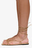 Valentino Gold Leather Rockstuds Gladiator Sandals