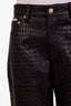 Eytys Black Faux Leather Benz Croco Pants Size 27 32