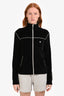 Celine Black Velour Track Jacket Size XS