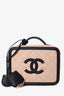 Pre-loved Chanel™ 2020 Powder Pink Caviar Leather Small Filigree Vanity Case Bag