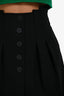 Maje Black High Waisted Pleated Skirt Size 34