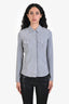James Perse Grey Cotton Flannel Button Down Shirt Size 1