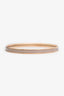 Hermès Gold/Beige Printed Enamel Thin Bangle