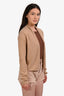Guest In Residence Brown Cashmere Open Cardigan Size S