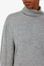 The Row Grey Cashmere Turtle Neck Sweater Size L