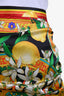Dolce & Gabbana Black Multicolour Silk Mini Skirt Size 48