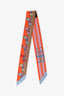 Hermès Orange/Multicolour Silk Rocabar Twilly