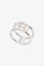 Gucci Sterling Silver GG Open Band Ring