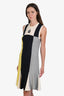 Pre-loved Chanel™ 2008P Multicolour Cotton Cashmere Perfume Bottle Sleeveless Dress Size 30