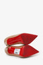 Christian Louboutin Beige Patent Leather Platform Heels Size 37